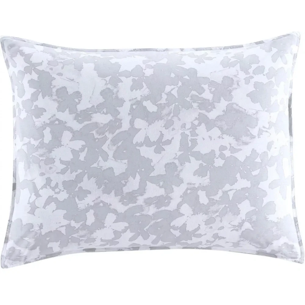 Kenneth Cole Reversible King Comforter Set - 100% Organic Cotton, Merrion Floral